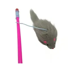 GENERICO - Vara Ratón Juguete Gato Mascota