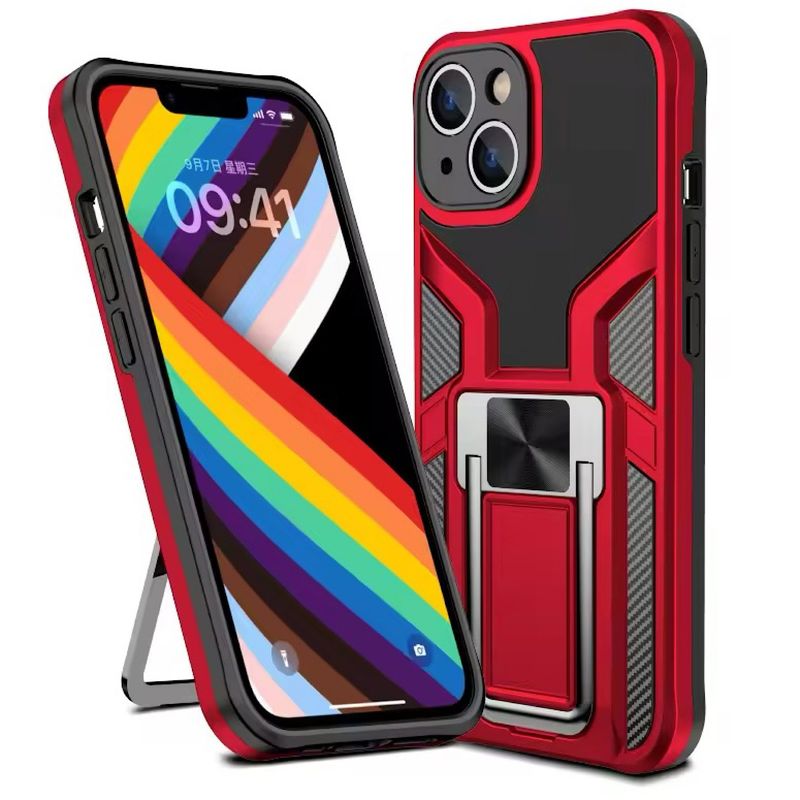 GENERICO - Carcasa Armor Para iPhone 14 Plus  - Rojo