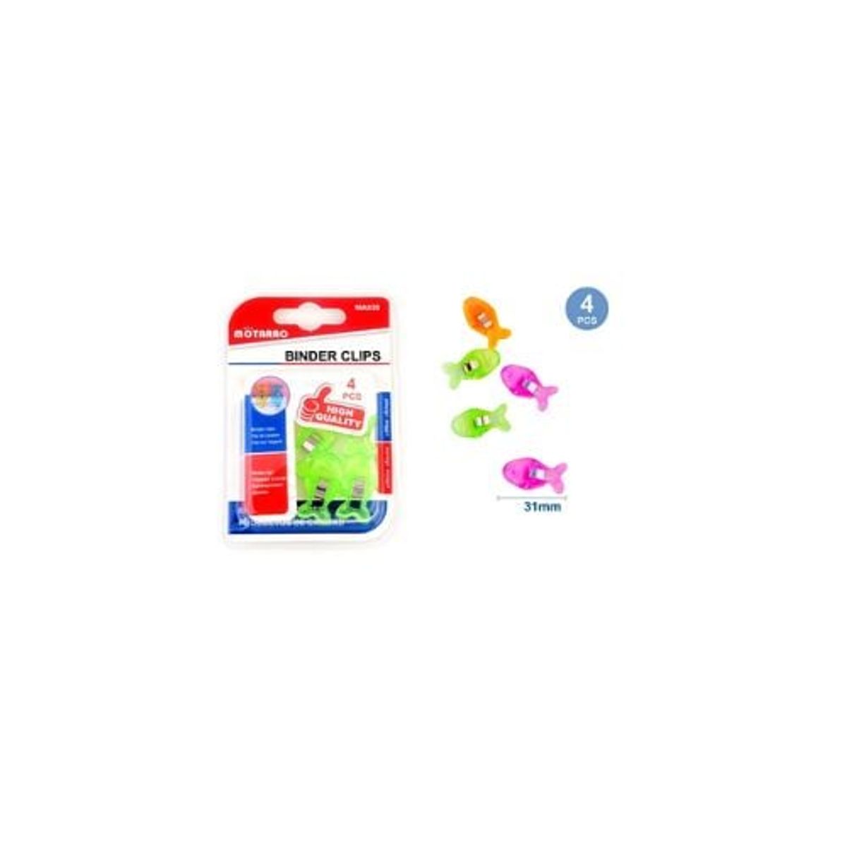GENERICO - Clip Forma De Pez 4 Pcs