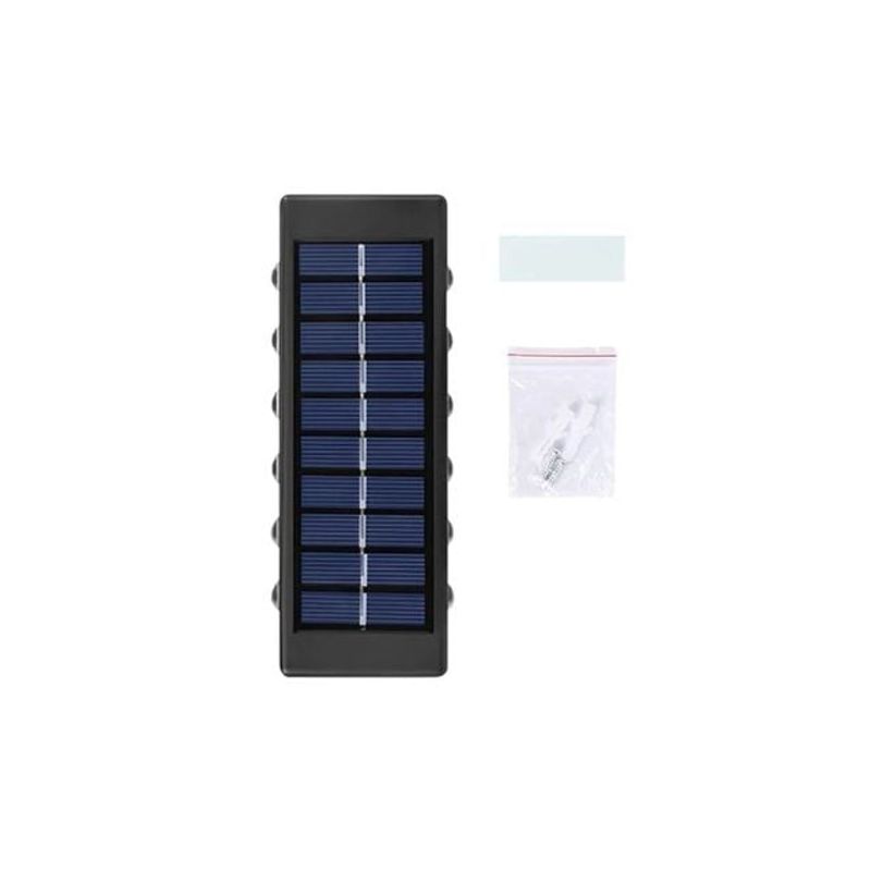 UNIVERSAL - Aplique De Pared Solar Fotocélula Luz Cálida  12 SMD