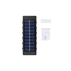 UNIVERSAL - Aplique De Pared Solar Fotocélula Luz Cálida 12 SMD