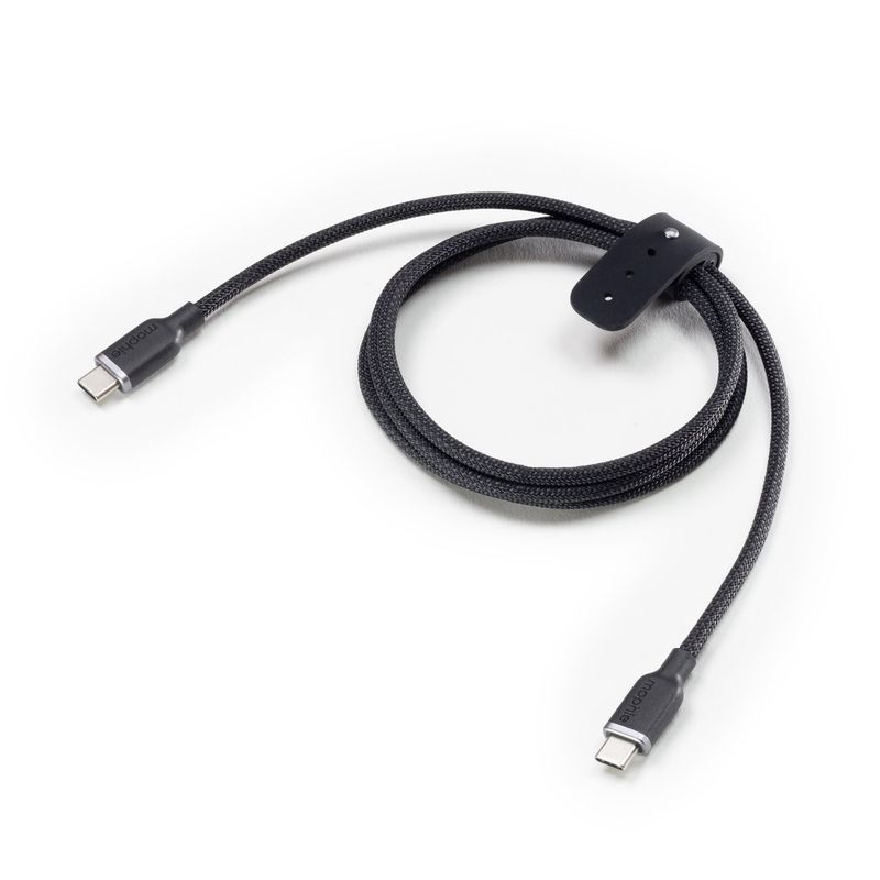 MOPHIE - Cable USB-C a USB-C 4.0 240W 0.8 Mt trenzado Mophie negro