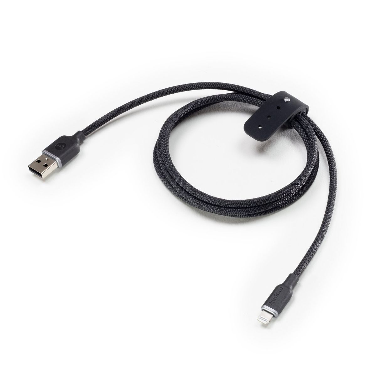 MOPHIE - Cable USB-A a Lightning 1.0 Mt trenzado Mophie negro