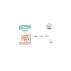 GENERICO - Chinche Pastel 10 Mm 60 Pcs