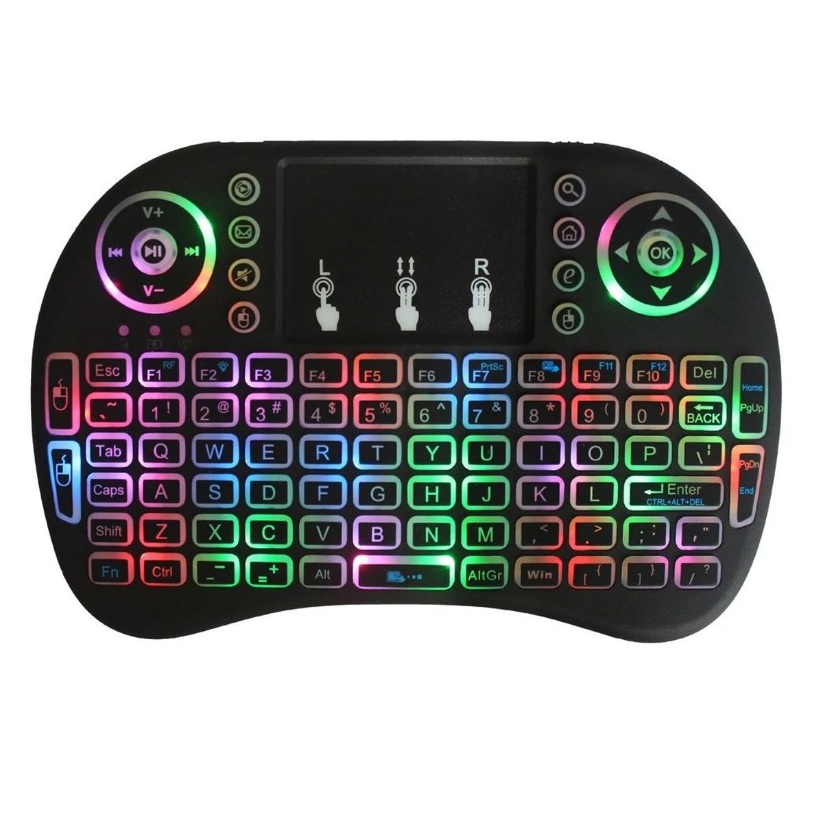 GENERICO - Air Mouse i8 retroiluminado 3 en 1