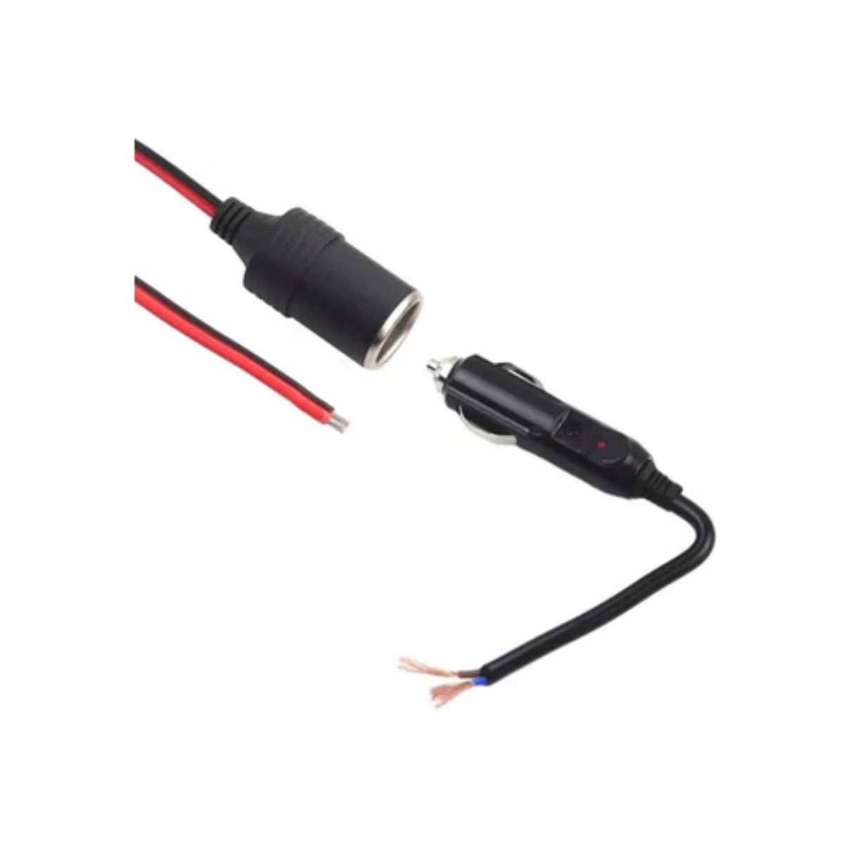 GENERICO - set de Adaptadores Para Cenicero Macho y Hembra De Auto 12v