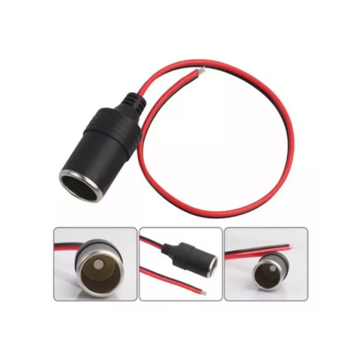 GENERICO - set de Adaptadores Para Cenicero Macho y Hembra De Auto 12v