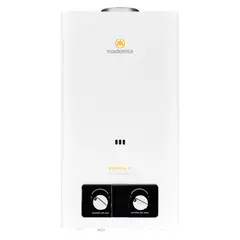 MADEMSA - Calefont Gas Licuado 11 Litros Tiro Natural Ionizado Essential 11 Eco GL Blanco