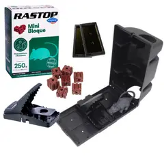 ANASAC - 6 trampas Roedores + Rastop Mini Bloque 250 grs