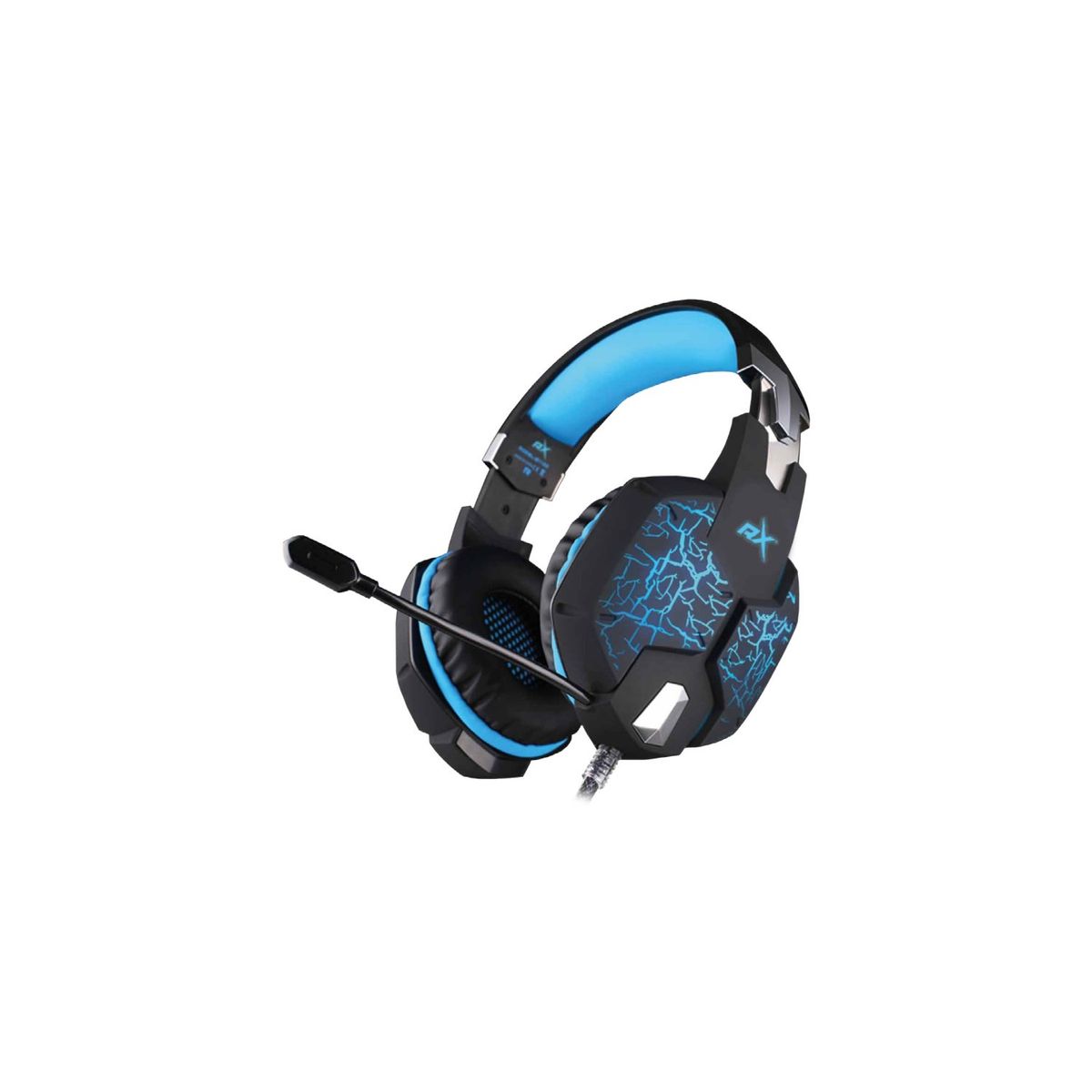 REPTILEX - Audífonos Platinum Gamer Conector 35mm Y Usb Led Azul - SC