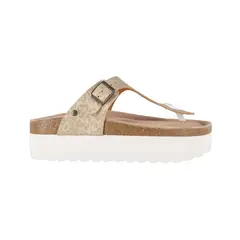 BAMERS - Sandalias Plataforma Mujer Kend Dorada