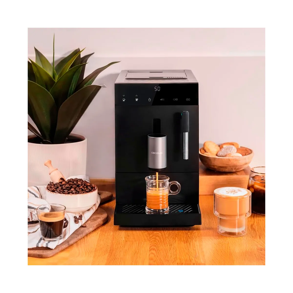CECOTEC - Cafetera Superautomática Cecotec Cremmaet Compact Steam 19b