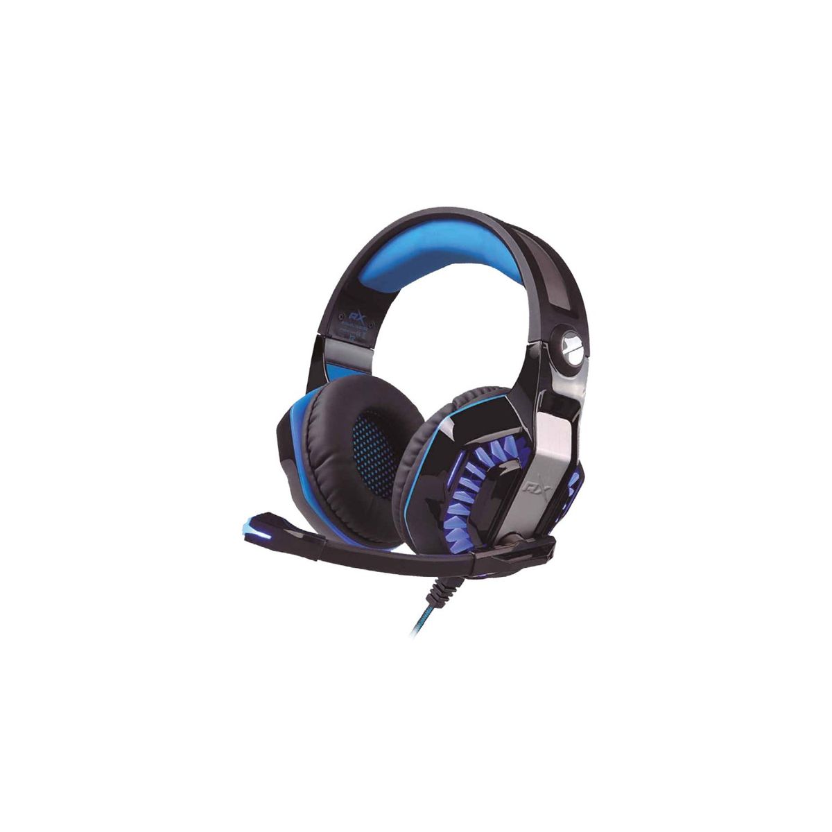 REPTILEX - Audífonos Gamer Platinum Conector 35mm Y Usb Led Azul - SC