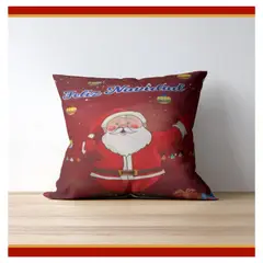 GENERICO - Set de 4 fundas de cojín Navideños con 4 rellenos