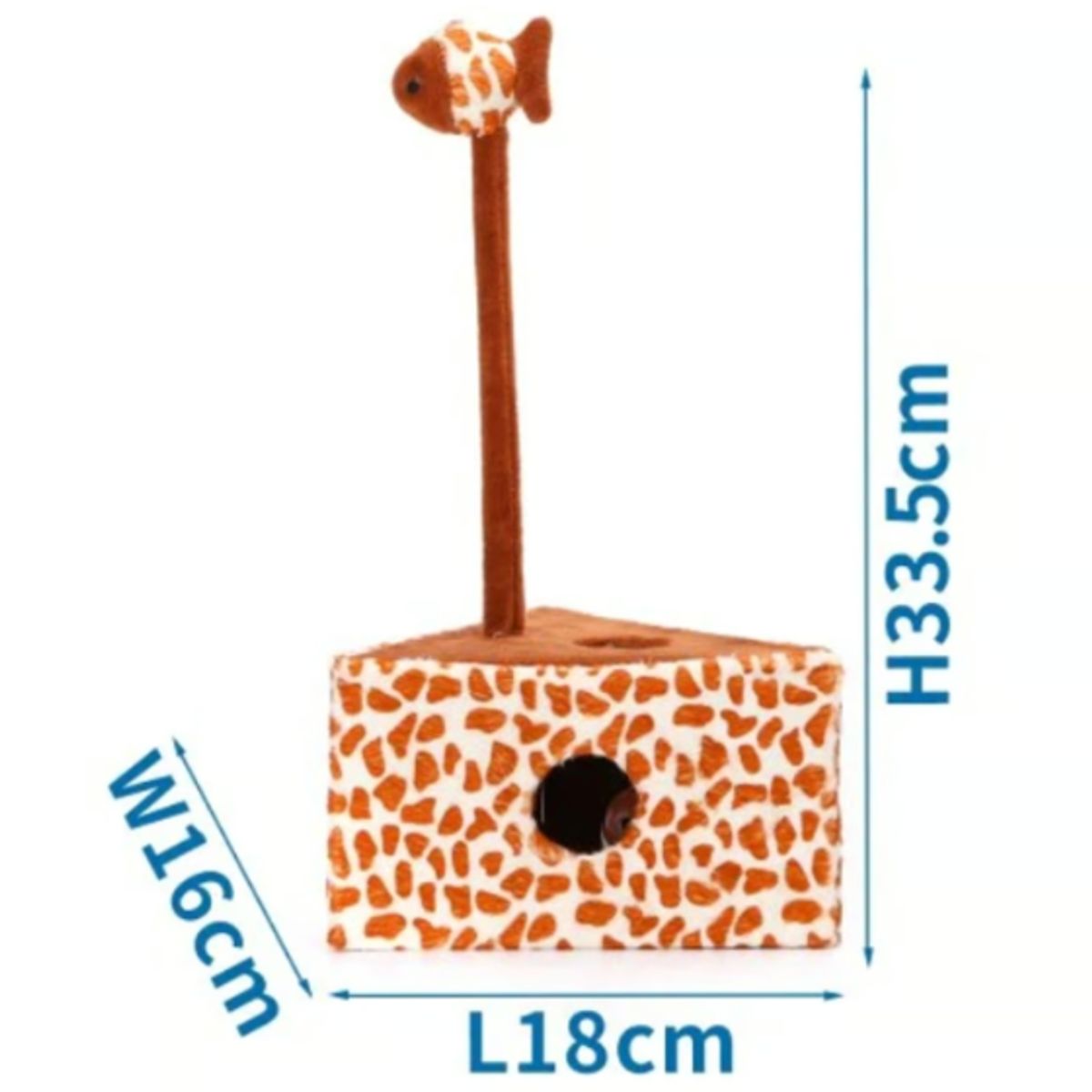 GENERICO - Juguete Rascador Con Forma De Leopardo Para Gatos Pez