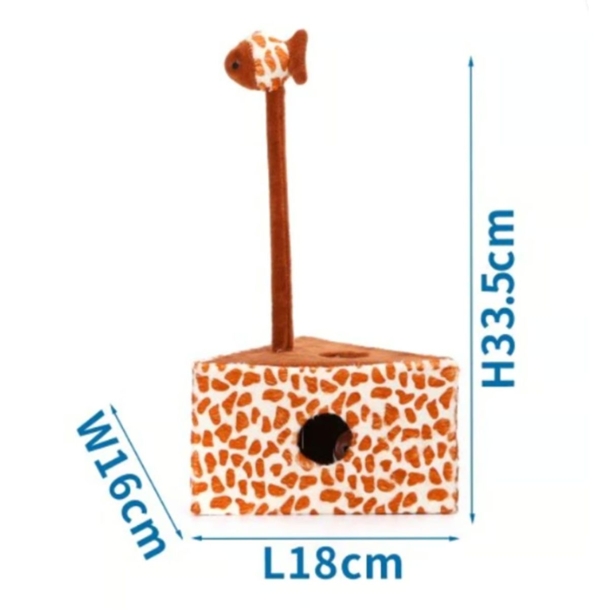 GENERICO - Juguete Rascador Con Forma De Leopardo Para Gatos Pez