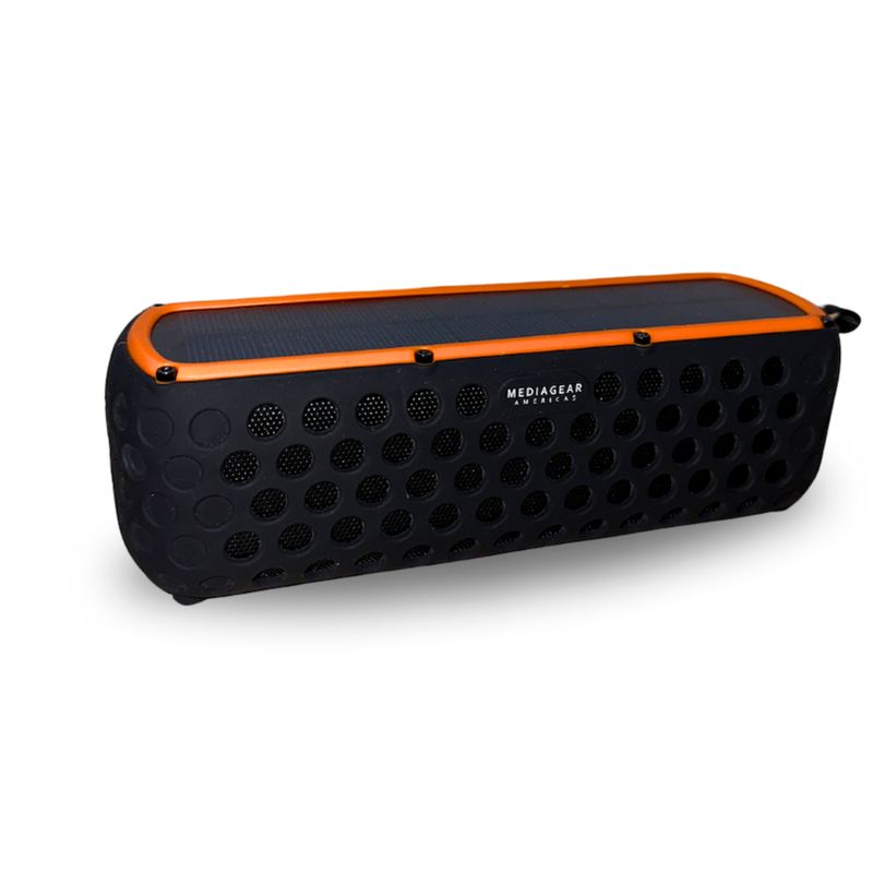 MEDIAGEAR - Parlante portable bluetooth con carga solar Mediagear Apolo 12 - Negro