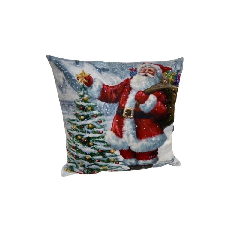 GENERICO - Set de 4 fundas de cojín Navideños con 4 rellenos