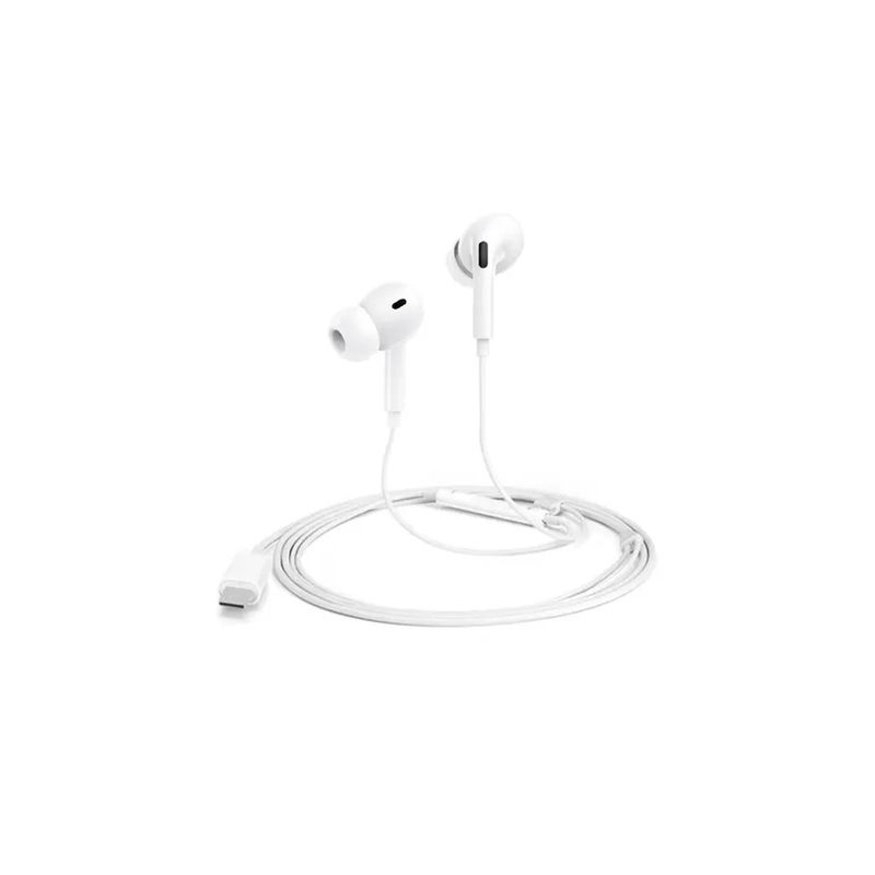 TECNOLAB - Audífonos In-ear Con Conector Tipo C Color Blanco - SC