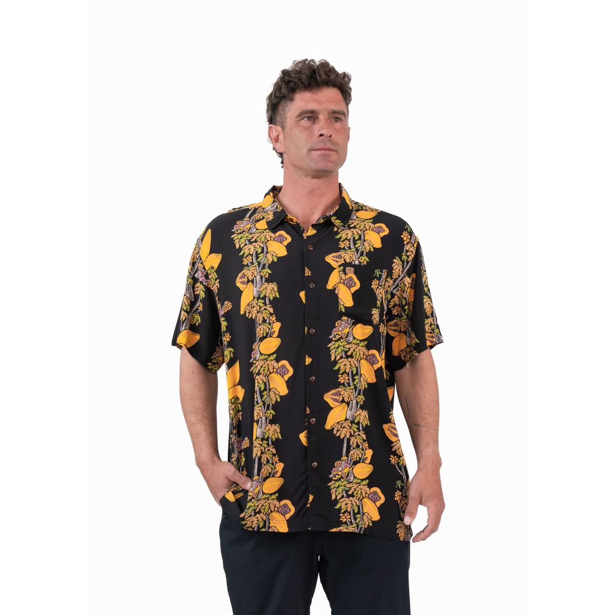 KAYA UNITE - Guayabera Lazy Black