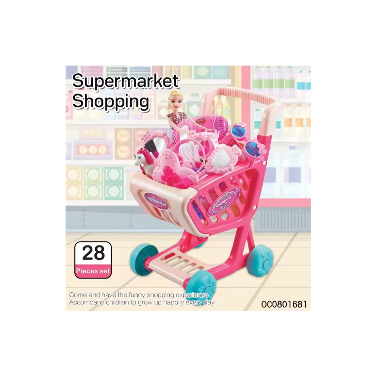 GENERICO - Carrito Supermercado Compras Juguete Niñas