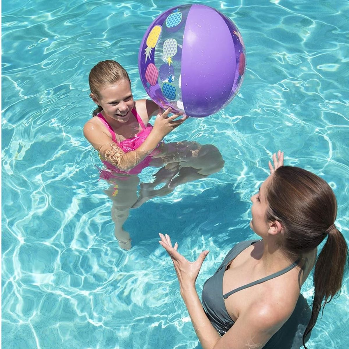 BESTWAY - Pelota Inflable Playa Splash 51cm Morada Bestway