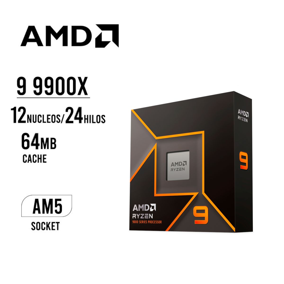 MYBOX - PC Gamer Ryzen 9 9900X / RTX 4070 Super / 16GB RAM / 1TB NVMe