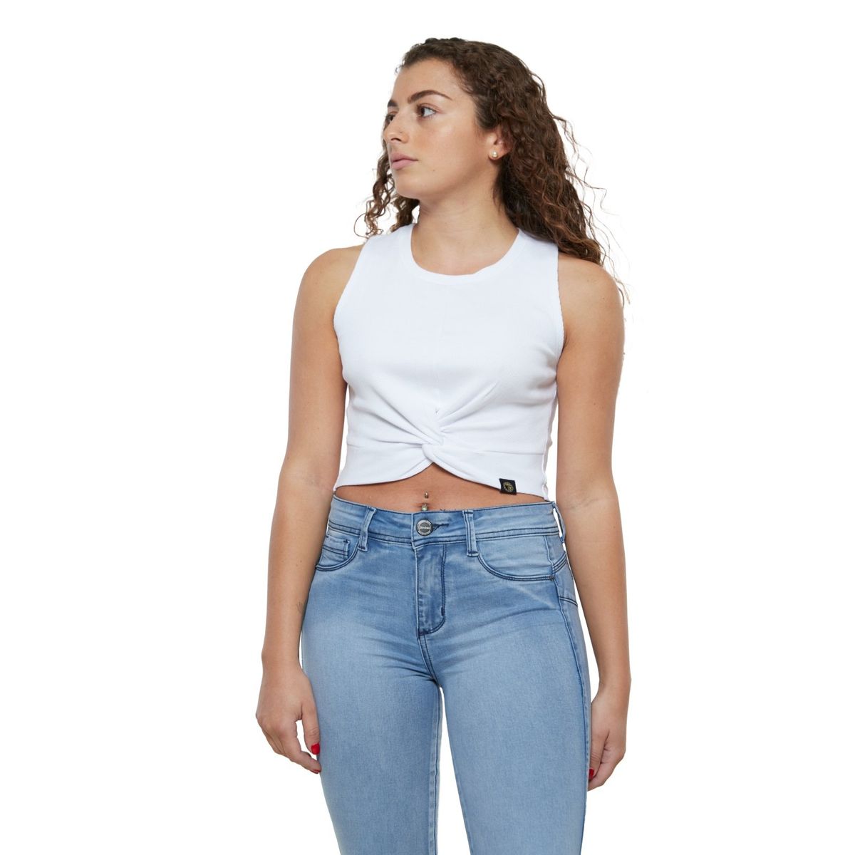 DIVINO JEANS - Polera Liza I Blanca Divino Jeans
