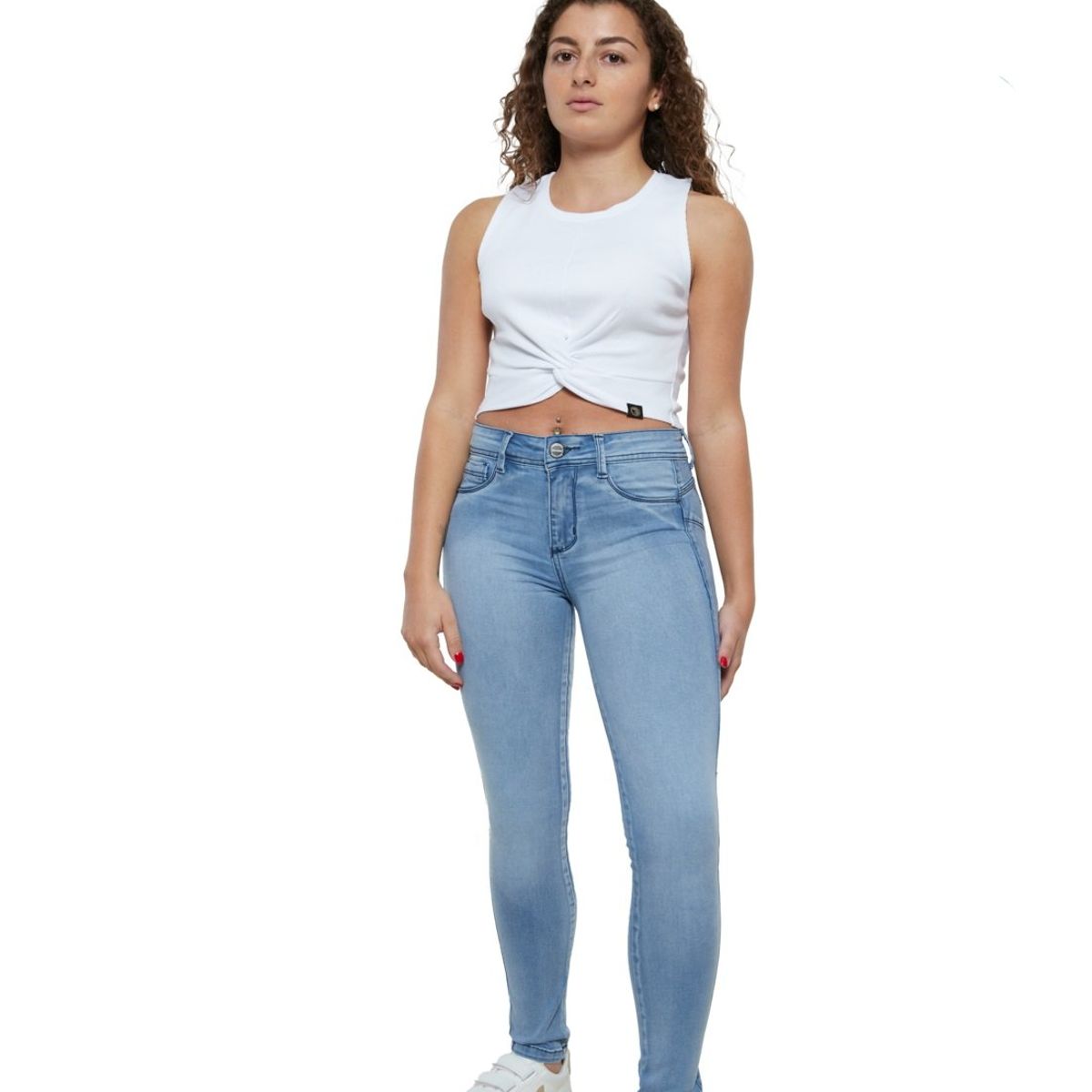 DIVINO JEANS - Polera Liza I Blanca Divino Jeans