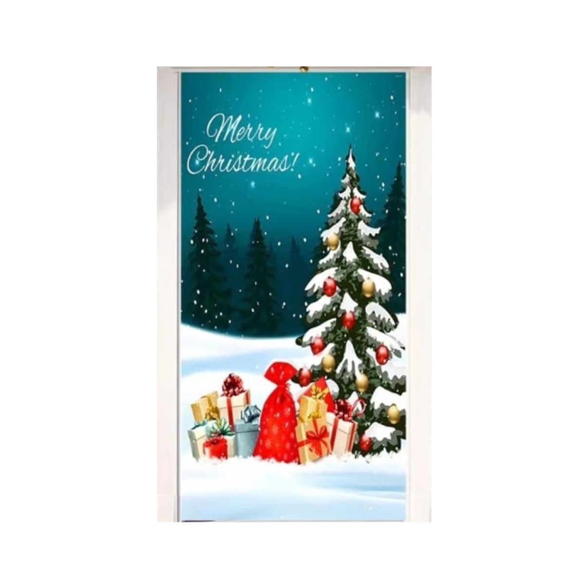 GENERICO - Fundas Decoración Navideña Para Puertas 200x150cm