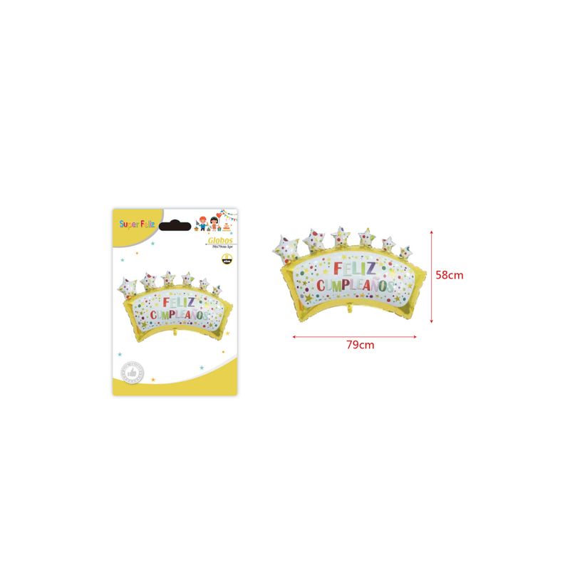 GENERICO - GLOBOS FELIZ CUMPLEAÑOS 79 CM X 58 CM 1 PCS