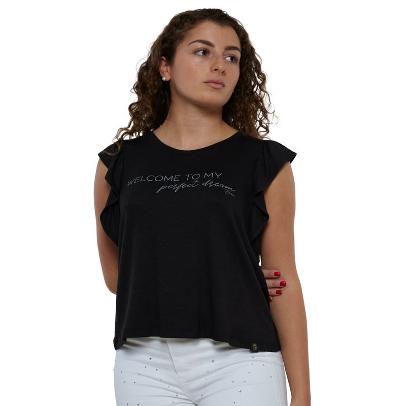 DIVINO JEANS - Polera Dulce III Negra Divino Jeans - Negro