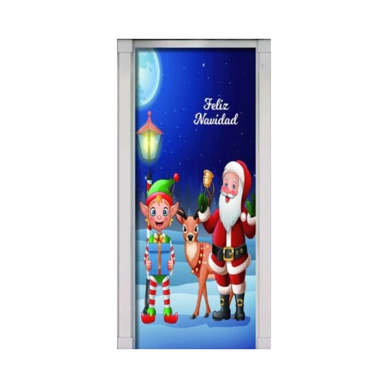 GENERICO - Fundas Decoración Navideña Para Puertas 200x150cm