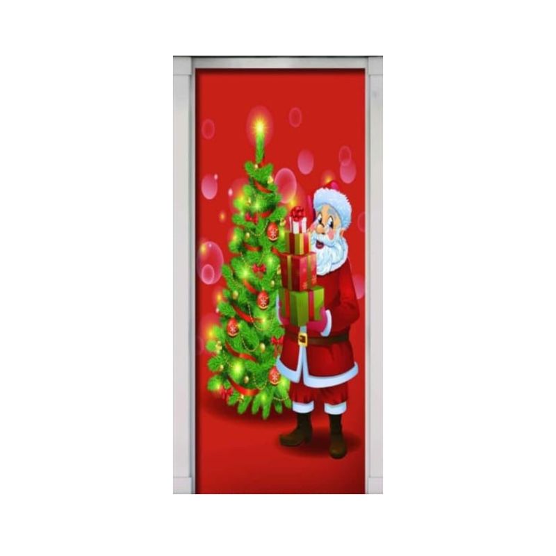 GENERICO - Fundas Decoración Navideña Para Puertas 200x150cm