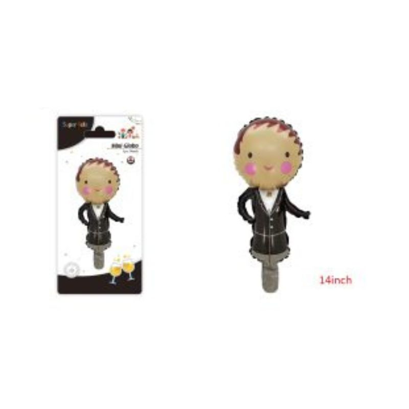 GENERICO - GLOBOS MINI HOMBRE 1 PCS