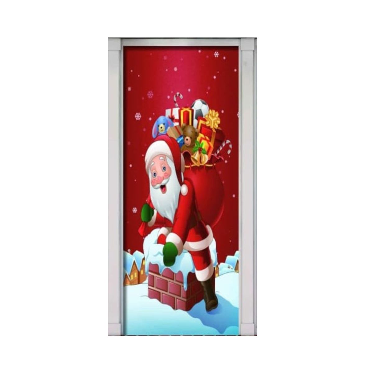 GENERICO - Fundas Decoración Navideña Para Puertas 200x150cm