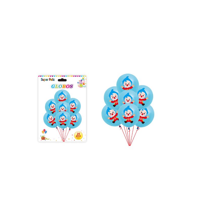 GENERICO - GLOBOS PLIM PLIM 30 CM 25 PCS