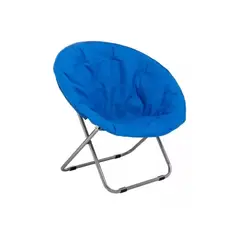 GENERICO - Silla Plegable Redonda Camping Para El Hogar AZUL
