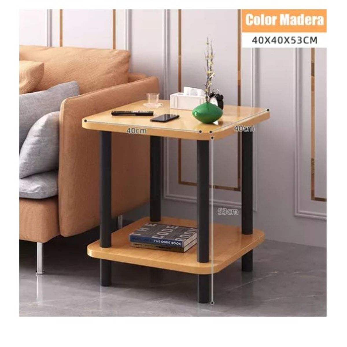 OFERTABKN - Mesa De Centro Minimalista Madera Sala De Estar Auxilia Mesa