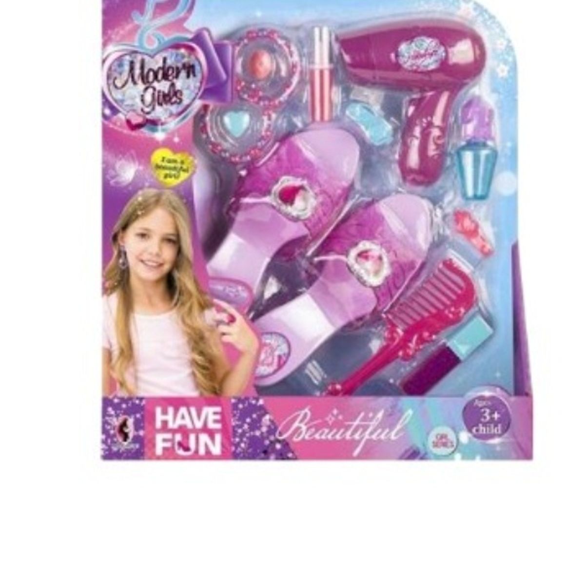 GENERICO - SET JUEGO Y ACCESORIOS MODERN GIRLS ROSA
