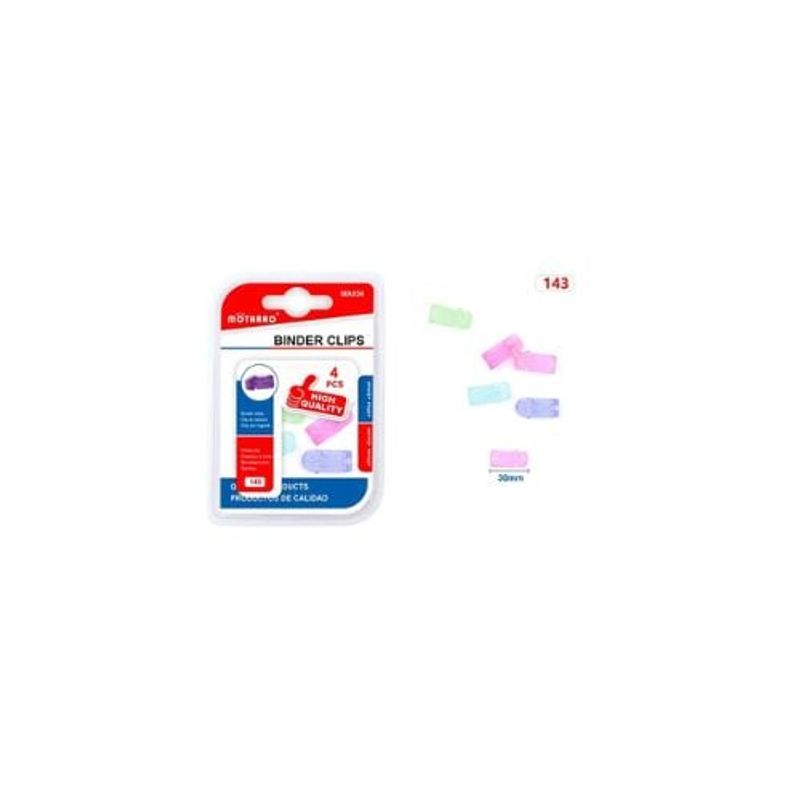 GENERICO - Clip De Carpeta Colores Pasteles