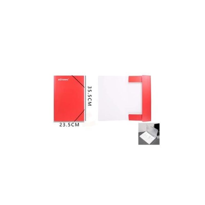 GENERICO - Carpeta Con Solapas Rojo 23 5 35 5 Cm