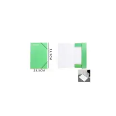 GENERICO - Carpeta Con Solapas Verde 23 5 35 5 Cm