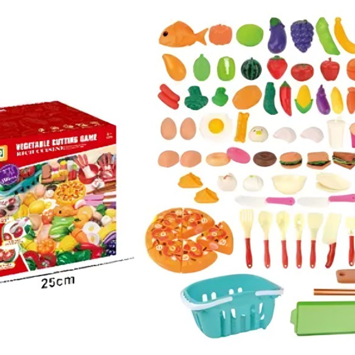 OEM - Canasto Verduras 50 pcs Juguete