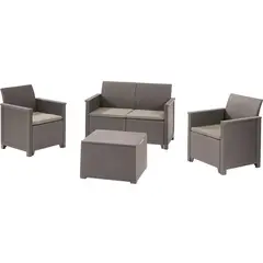 KETER - Juego de Terraza Jardin Elodie Cappuccino