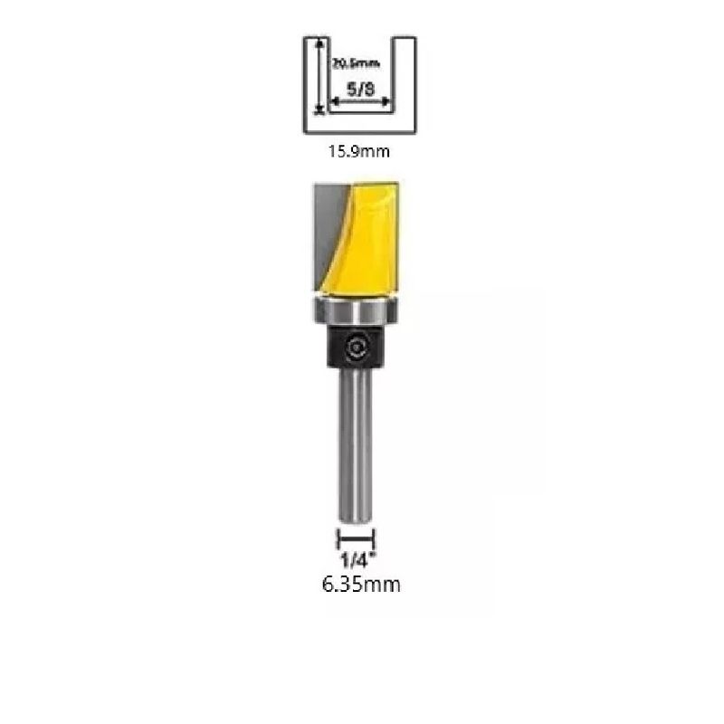 GENERICO - Fresa Recta Toma ¼  X  5/8 X 20,5 MM