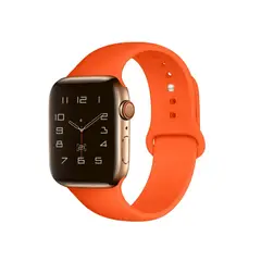 PINEAPPLESTORE - Pulsera para Apple Watch Silicona Naranjo 42-44-45-49mm