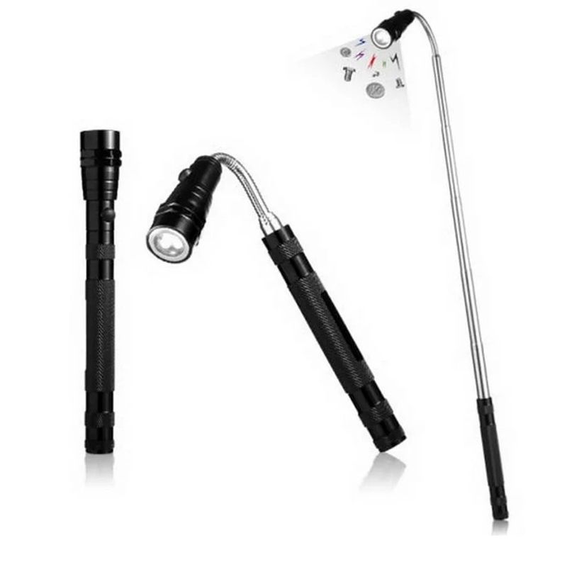 GENERICO - Mini Linterna Led Retráctil Telescópica Con Imán De Bolsillo