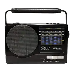 OEM - RADIO RETRO CON ANTENA MLAB 9145