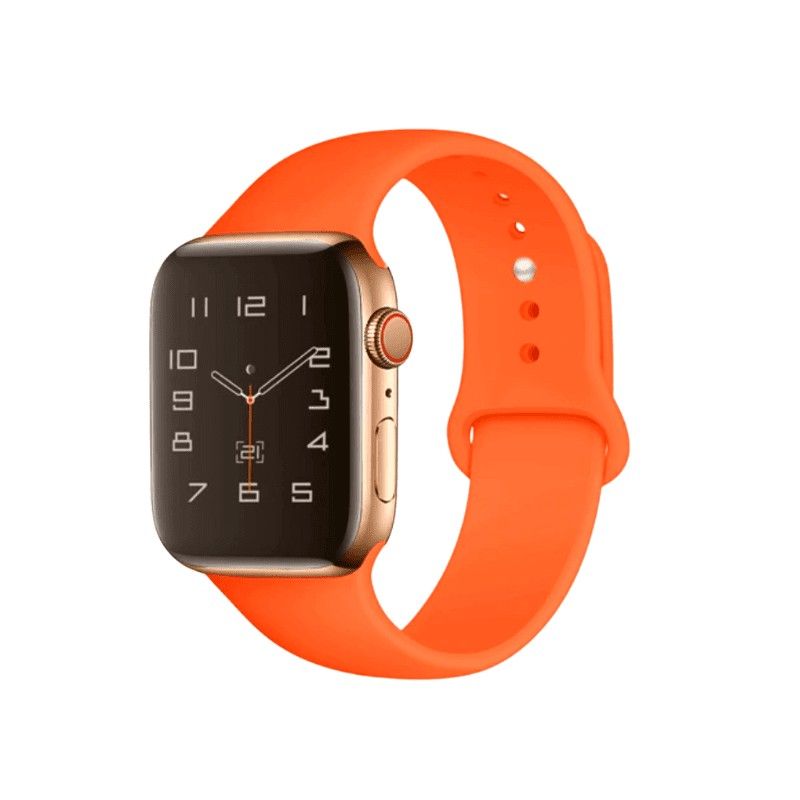 PINEAPPLESTORE - Pulsera para Apple Watch Silicona Naranjo 38-40-41mm